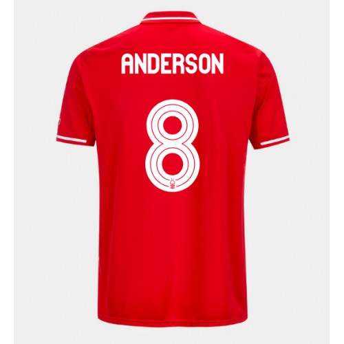 Stroje piłkarskie Nottingham Forest Elliot Anderson #8 Koszulka Podstawowej 2025-26 Krótki Rękaw